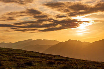 Allgäu - Alpen - Berge - Herbst - Sonnenuntergang