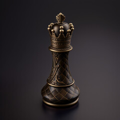 Isolated Chess Piece on White Background