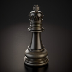 Isolated Chess Piece on White Background