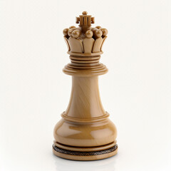 Isolated Chess Piece on White Background