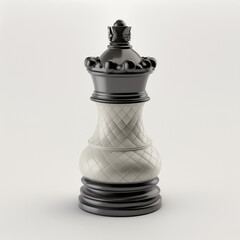 Isolated Chess Piece on White Background