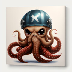 Superhero and Sea Creature
