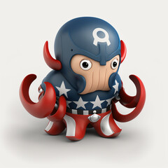 Superhero and Sea Creature