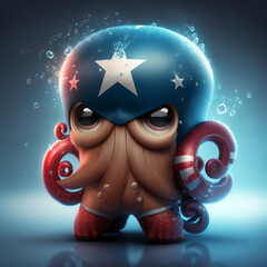 Superhero and Sea Creature