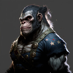 Superhero Chimpanzee