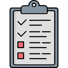 Checklist Trendy Color Vector Icon which can easily modify or edit
