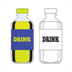 Icon set soda in colored aluminum cans. Cold drinks sign. Vector illustration in cartoon style isolated on white background