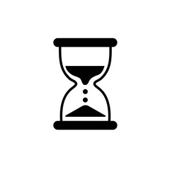 Time passing hourglass icon. Waiting concept symbol.