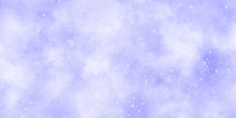 Abstract background with smooth light sky blue, pink and purple shades aquarelle background .Creative design with aquarelle painted paper textured canvas for vintage design ,purple white cloudy sky .	