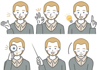 解説する中年の白人男性