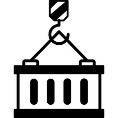 Container lifter Trendy Color Vector Icon which can easily modify or edit
