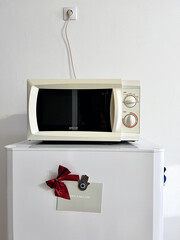microwave oven isolated on white background