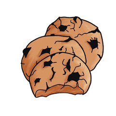 Sweets, Cookies, Cakes, Set, PNG