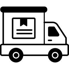Cargo van Trendy Color Vector Icon which can easily modify or edit
