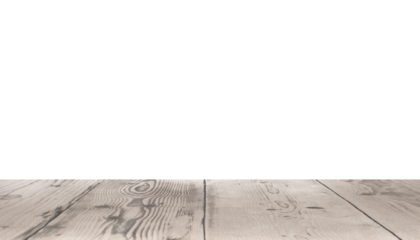 Arrière-plan transparent avec support de bois pour présentation d'objets publicitaires pour promotion de produits. Aspect sol en bois, fond transparent.	