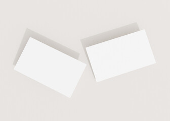 Clean minimal business card mockup