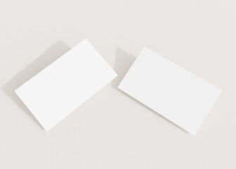 Clean minimal business card mockup