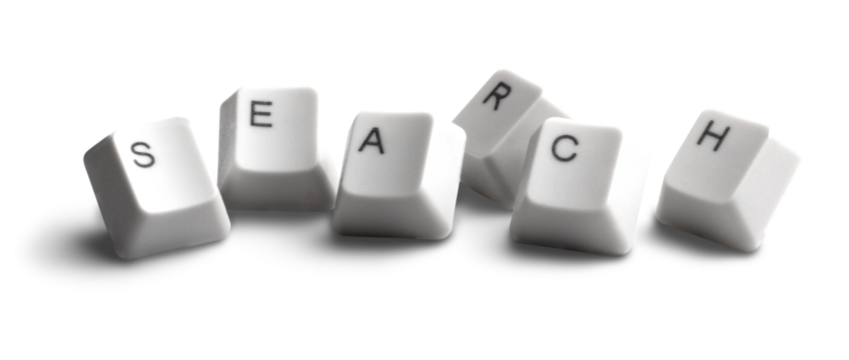 Search word made of keyboard keys