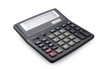 Finance a calculator with button and Mathematical Symbol