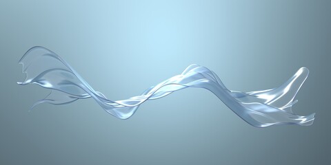 Abstract background with smooth glass waves