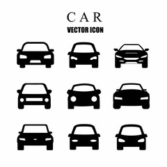 Car templates. Car icon set. Stock vector illustration.