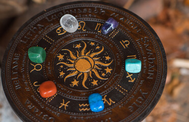 Illustration of concept remove negative energy away from you, home, another. Magic and rite, candle is burning