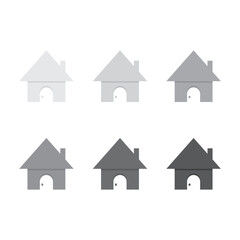 Home icon. Address icon. flat design vector illustration