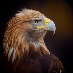 American bald eagle. Generative Ai.