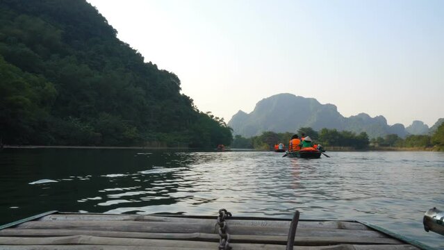 Trang An River in the Ninh Binh Province, Vietnam
