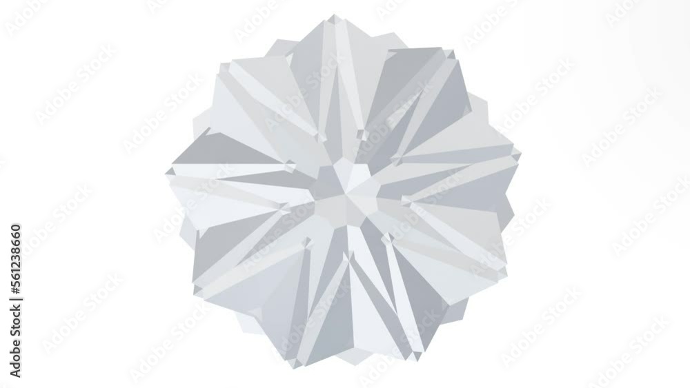 Poster rotating multifaceted diamond surface background loop. ambient brilliant beauty animation creative d