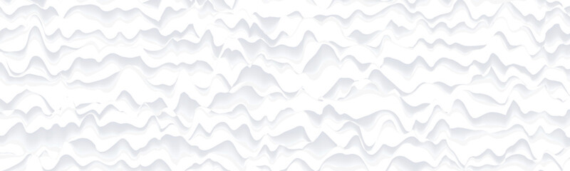 Abstract white background with 3d lines pattern,  minimal white gray striped vector background illustration for business presentation