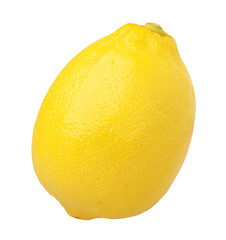 ripe lemon fruit isolated, transparent png, PNG format, cut out, single
