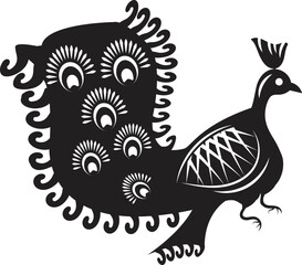 Indian folk art, India. Rajasthan. Village near Tonk. Painting house ground for the new year festival Diwali, with different forms