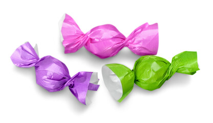 Collection a sweet colorful candy