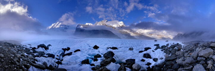 Exploration of ice caves and moulins on the Gorner Glacier in Switzerland. Photographs taken over two expeditions from November 2012 and August 2013
