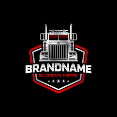 trucking vector illustration. automotive logo
