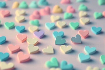 Abstract hearts for Valentine&rsquo;s Day.
Created with generative AI technology and Photoshop.