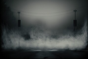 smoke with empty center. Dramatic smoke or fog effect for spooky Halloween background
