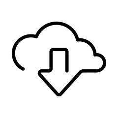 Cloud service and network line icon. Database and online storage. Cloud Computing, Cloud storage icon.