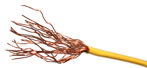 Colorful power copper electrical wire