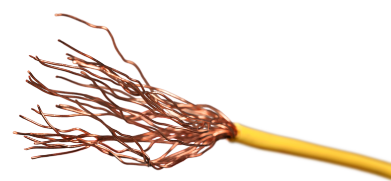 Colorful power copper electrical wire