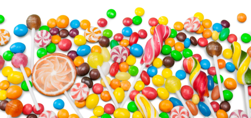 Mixed colorful fruit bonbons