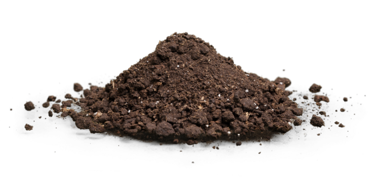 Organic Soil A Dirt Pile of Compost