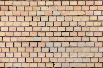 pattern of outdoor brick wall in yellow color