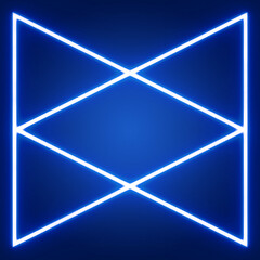 abstract blue light background with triangles glow