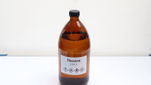 Hexane in bottle 