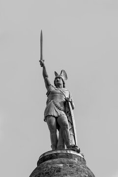 Statue of Cheruscan Arminius in the Teutoburg Forest near the city of Detmold, Germany.