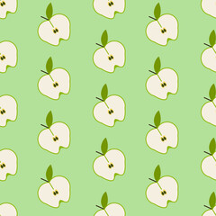 seamless pattern with apples