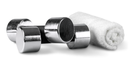 Metal classic Kettlebells  with towel, Sports Equipment