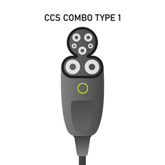 Electric Car charging plug Type 1 CCS Combo 1